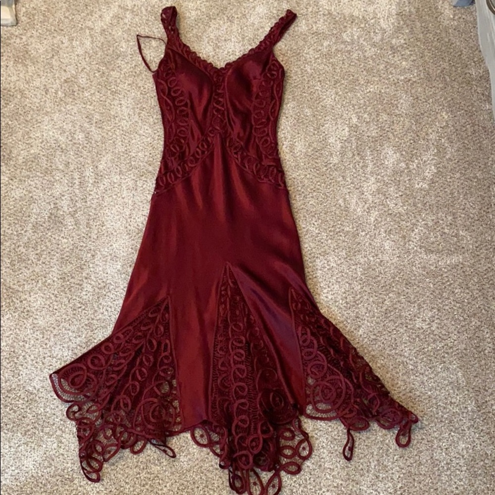 Sue Wong 100% silk cocktail dress